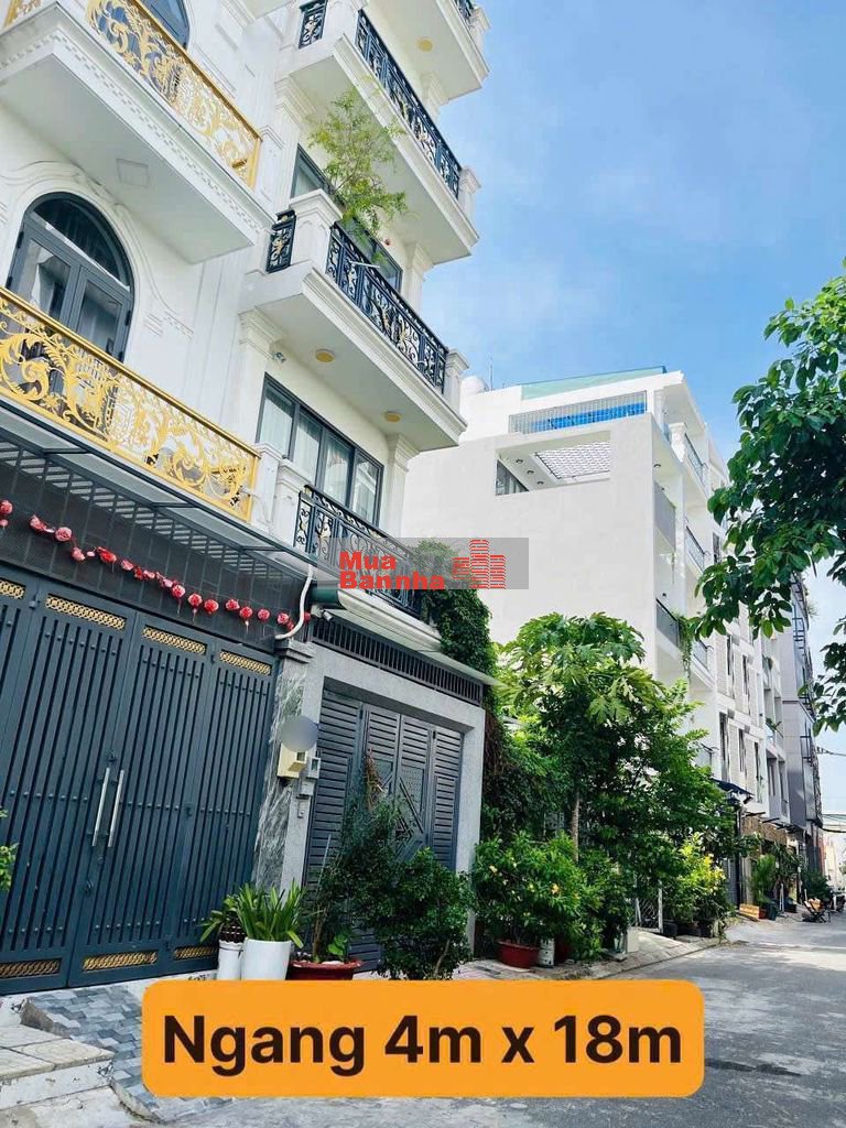 Bán nhà 4 tấm Hẻm nhựa Khu đồng bộ đẹp