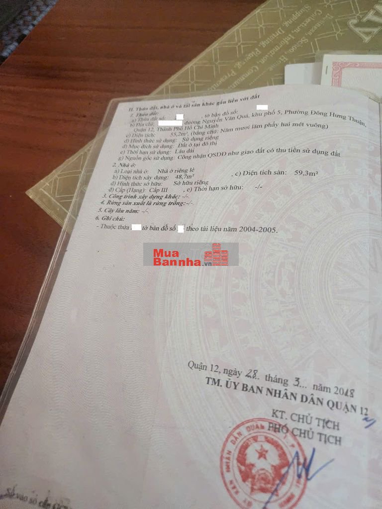 🏡 BÁN NHÀ SHR 4x15M – NGUYỄN VĂN QUÁ, Q.12 - RẺ 3,49 TỶ