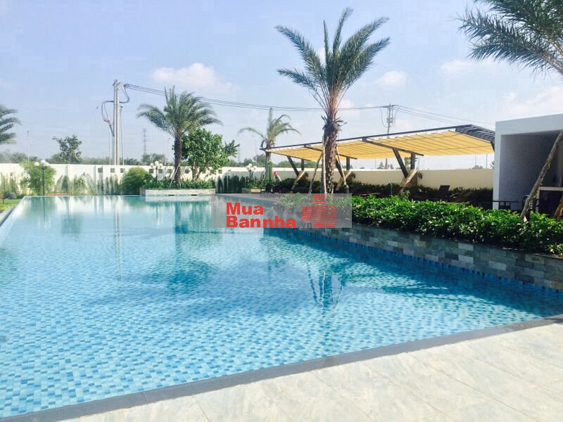 Nhà view hồ bơi, diện tích 95m2, hướng mát, sổ hồng, nhà mới