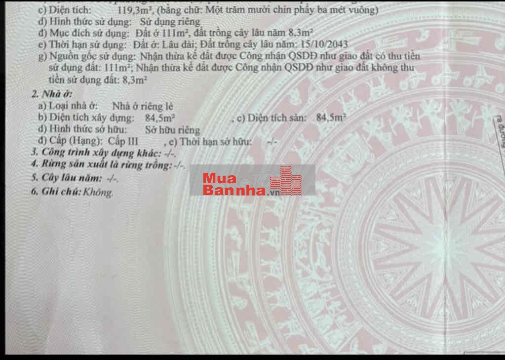 HOÀNG DIỆU 102 MÉT NHÀ 2 TẦNG