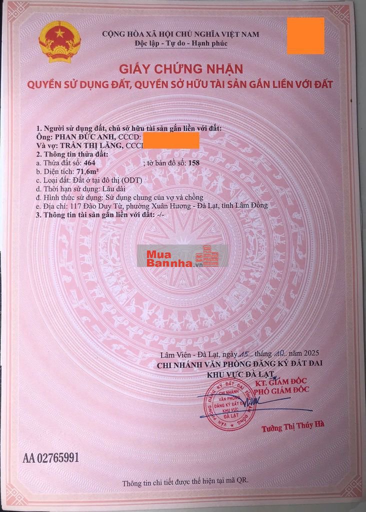 Nhà trung tâm Đà Lạt - Gần UBND Tỉnh cách chợ Đà Lạt chỉ 1.5 km