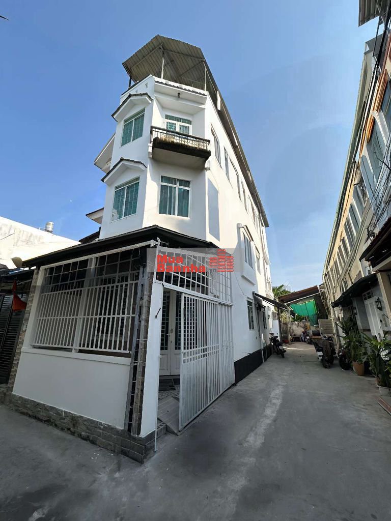 BÁN NHÀ 4 TẦNG,CĂN GÓC 2 MẶT TIỀN, HẺM XE HƠI,PHÙ HỢP KINH DOANH CHDV