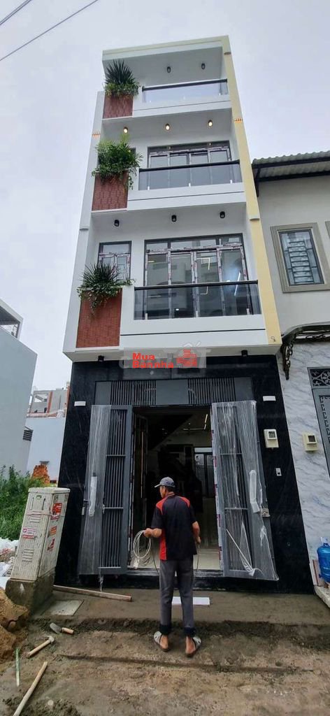 Nhà khu phân lô đồng bộ đường Tây Lân_ Hương Lộ 2: 4mx14m đúc 4 lầu