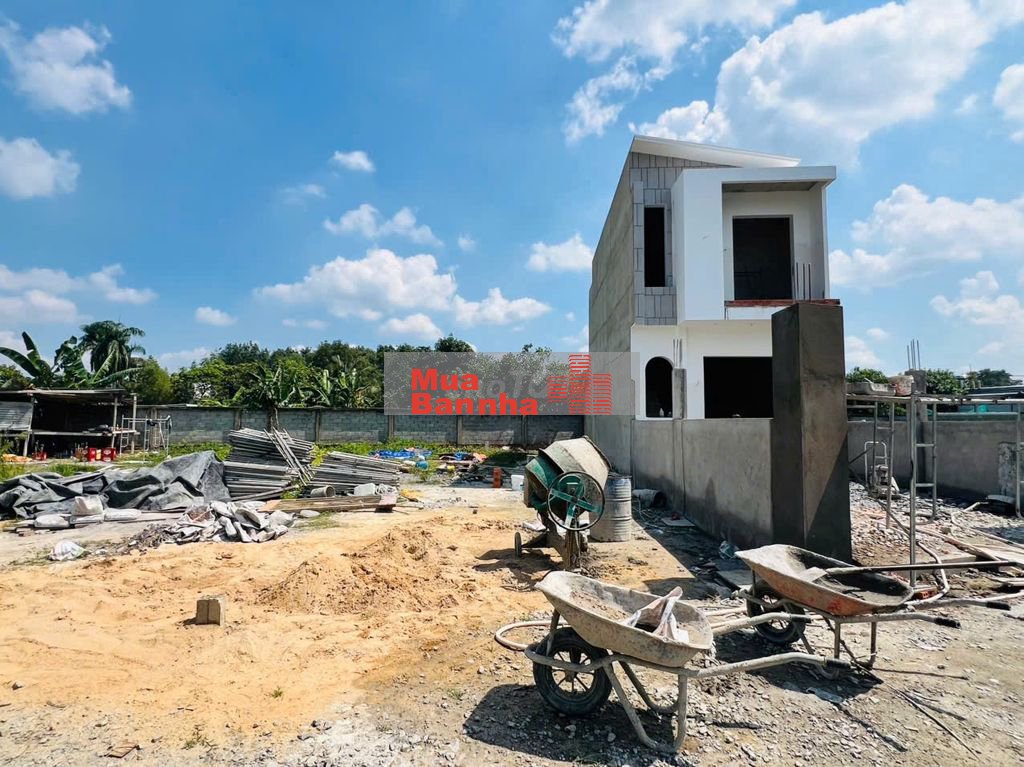 NHÀ MỚI, trệt lầu, 82m2, sổ riêng, Tân An Hội, 1.6 tỷ