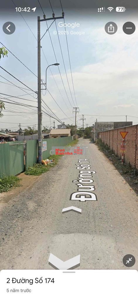 bán nhà mặt tiền đường 174