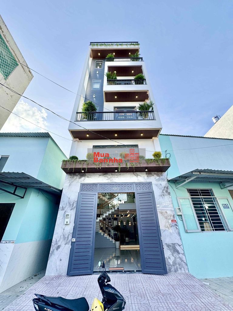 Nhà Phố 6 Tầng. 5Pn 6Wc. Full Công Năng Tặng NT. Hẻm 1/ 10Bước Ra MT