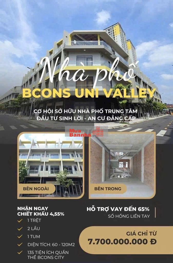☎️Nhà Nhà Phố Liền Liền Kề BCONS UNI VALLEY ✅- CHIẾC KHẤU 6%🇻🇳🇻🇳