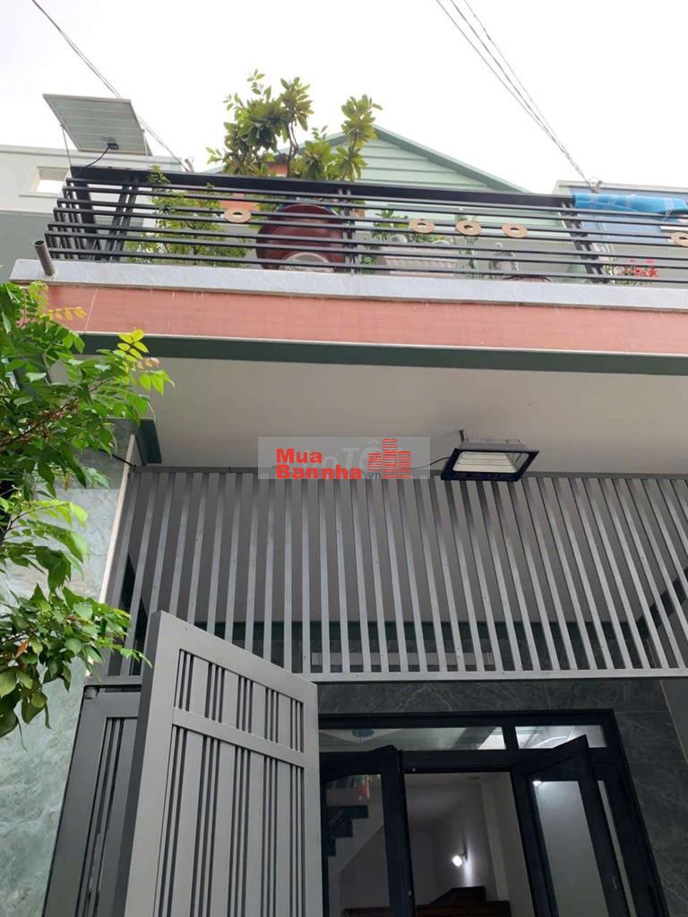 Nhà trệt lầu 4x12m, hẻm thông xe hơi 7m gần Quán Gà 34 Xuân Thới Sơn