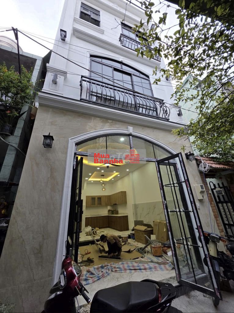 Nhà mới,Hẻm xe hơi,Bùi Đình Tuý,Ngang 4,6m,3Tầng,3PN,Thông ra Ngô Đ Kế