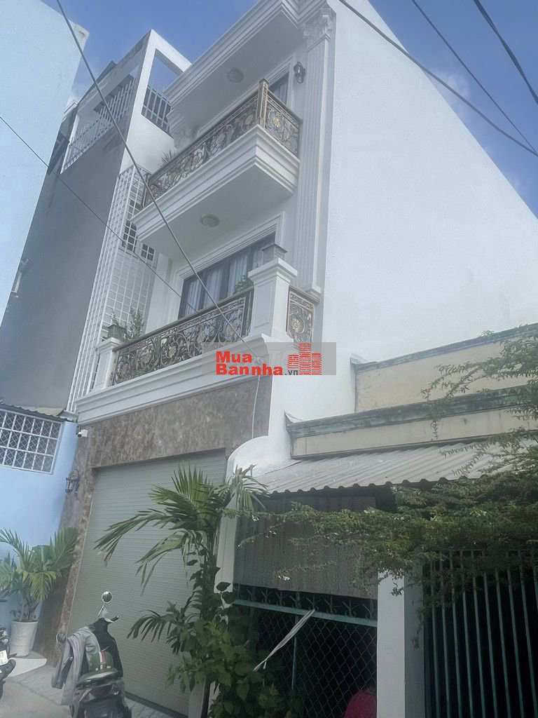 Nhà mới xây Huỳnh Tấn Phát, 3 tầng, hẻm 5m, 81m2, 4pn, xe hơi ngủ nhà.