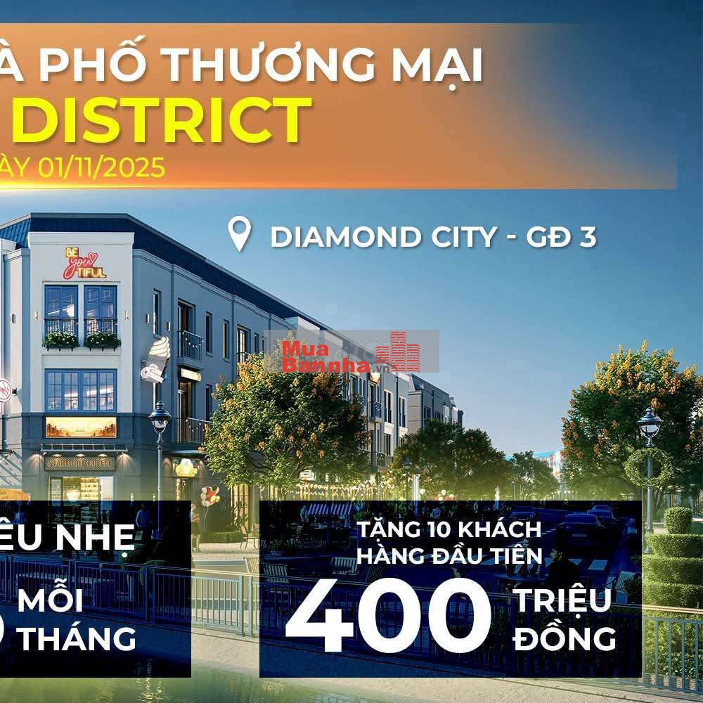 Nhà phố Tây Sông Hậu - Mekong District (Giai đoạn 3), 1 trệt, 2 lầu