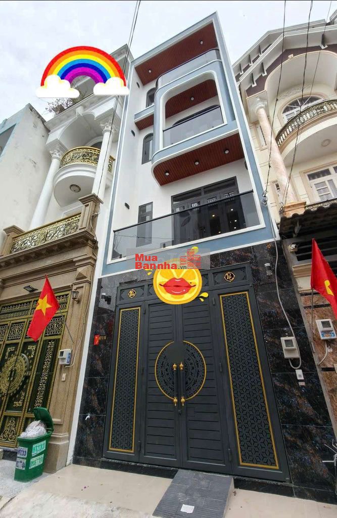 BÁN NHÀ HXH, XÂY MỚI HIỆN ĐẠI 4TẦNG 4PN 5WC, BẾP LỬNG NGƯỢC, GARA ÔTÔ