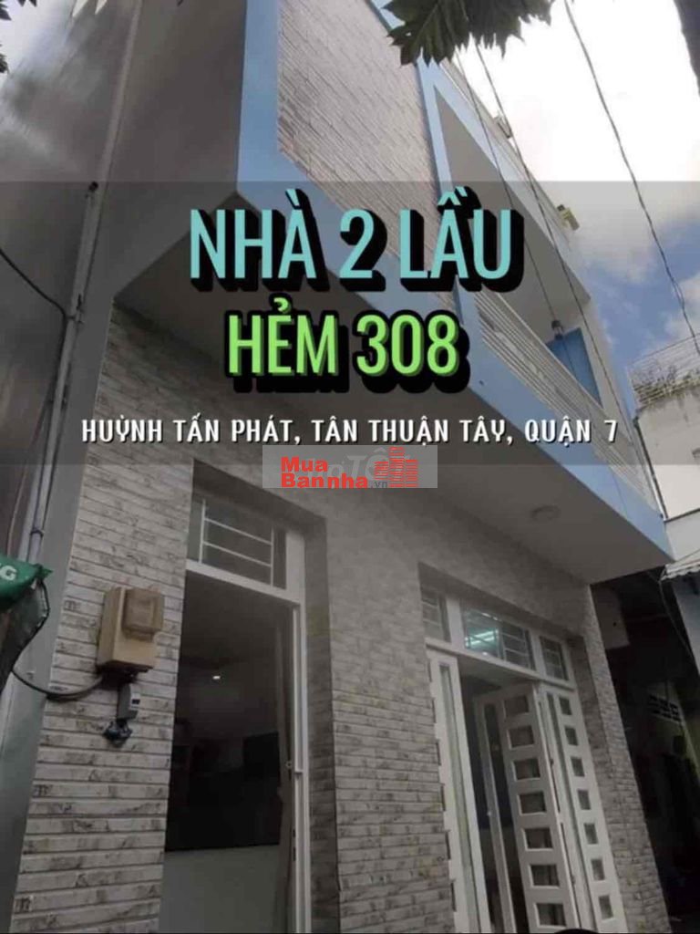 Nhà đẹp hẻm 308/9 Huỳnh tấn phát
