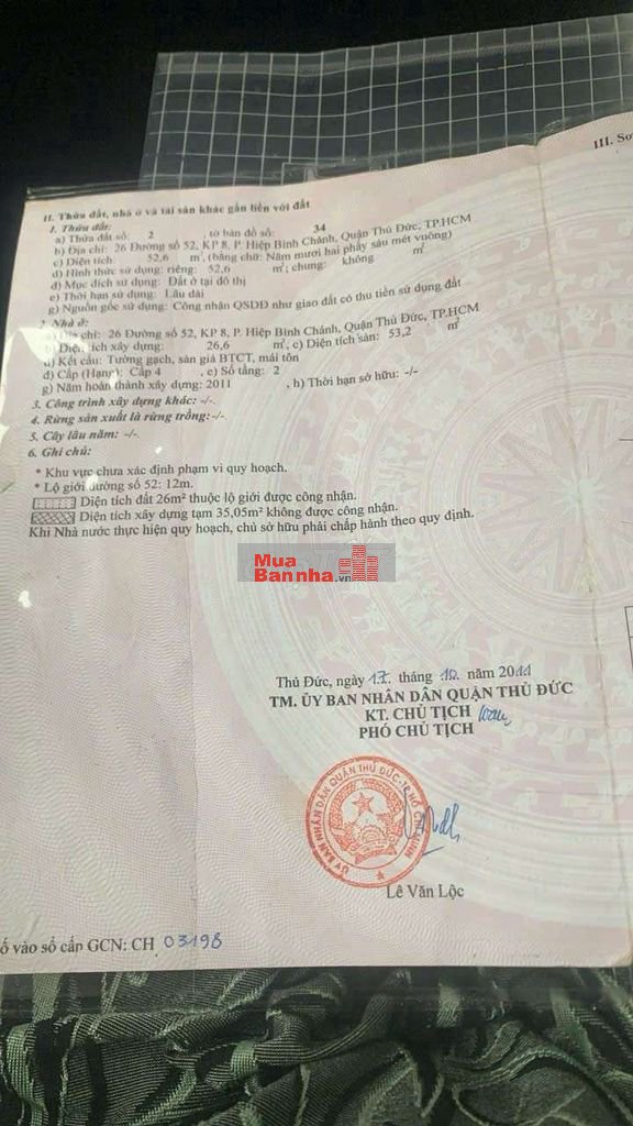 Sổ hồng chính chủ