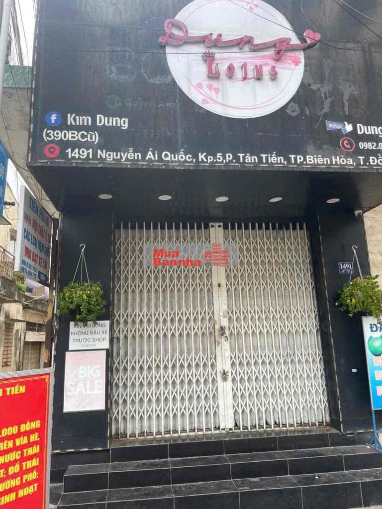 Nhà mặt tiền Nguyễn Ái Quốc, P Tân Tiến đối diện NT Phúc Hải