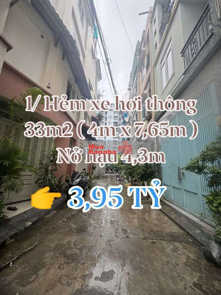 Bán nhà Tân Phú, Hẻm xe hơi thông, 1 sẹc Kênh 19/5 gần Aeon TP - 375