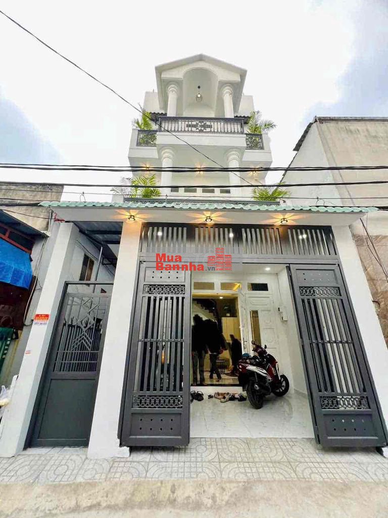 Bán Nhà phố Ngang 5M. 3 tầng lầu hẻm ô tô thông Lê Thị Riêng.Thới An