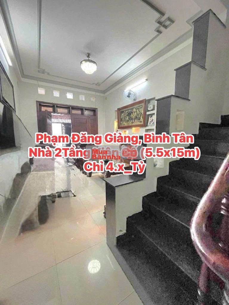 82m2 (5.5x15m) Xây 2Tầng Kiên Cố, Ngay Phạm Đăng Giảng, Lê Trọng Tấn