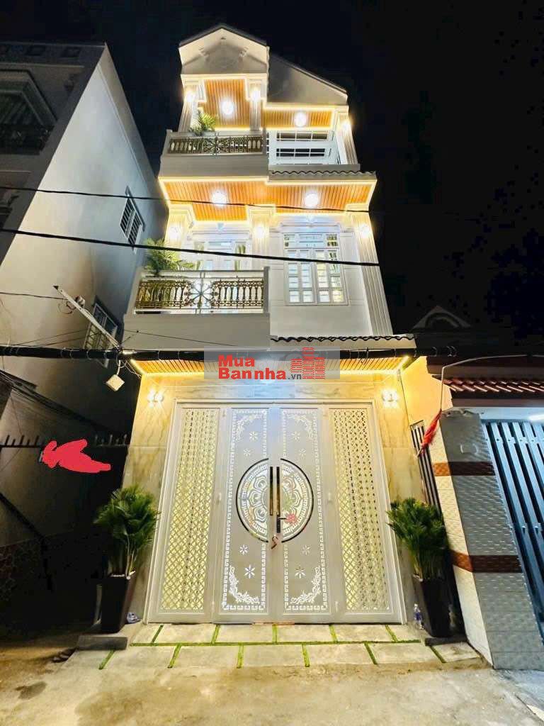 NHÀ MỚI-3 TẦNG-VỊ TRÍ ĐẮC ĐỊA-HẺM XE HƠI THÔNG-KHO A-NHÀ BE-CHỈ 6,95TI