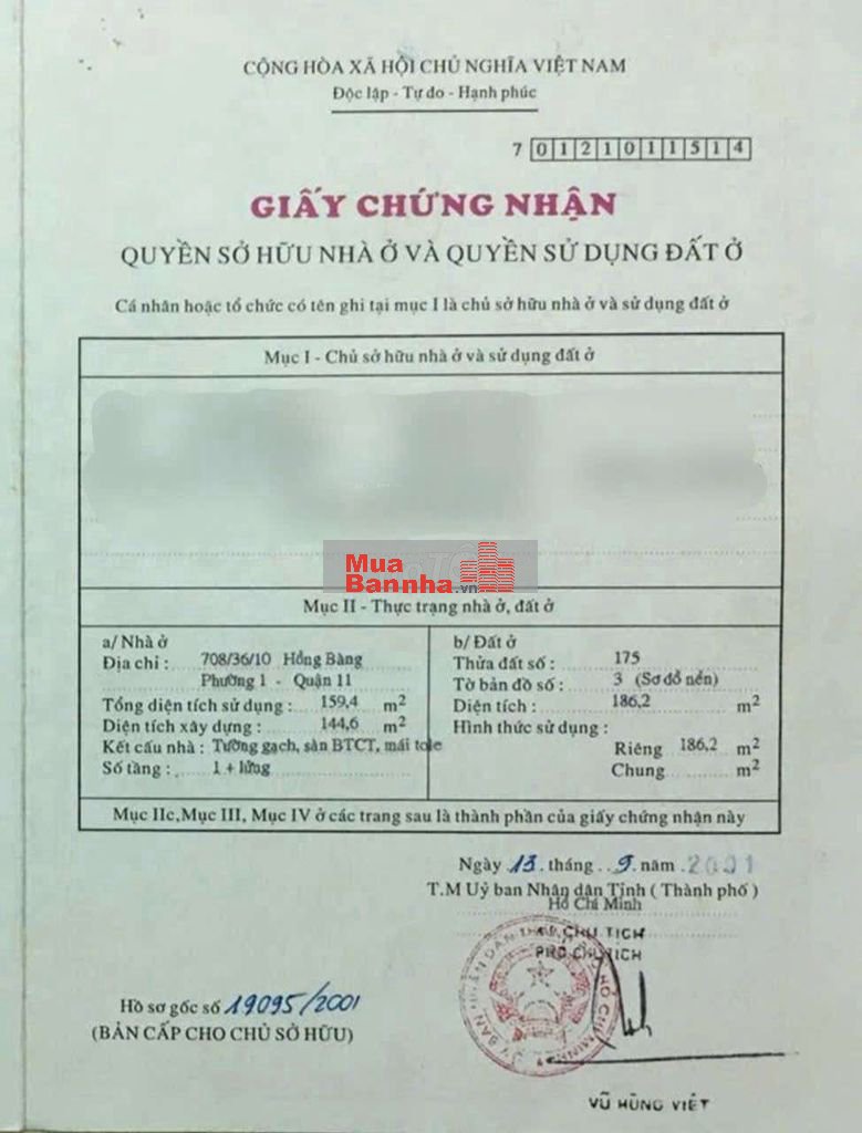 Định cư_bán Rẻ TS nhà 186m2x125tr kế cầu CâyGõ Q11-Q6 Phù hợp CHDV 3MT