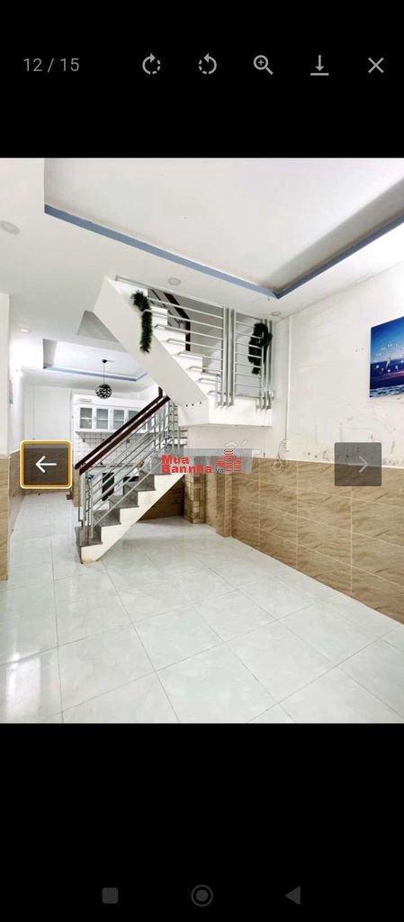 Bán nhà hẻm Ni Sư Huỳnh Liên,P.10,Q.TB,dt: 3,2 x 11 - 2 tầng 3 Tỷ 45.
