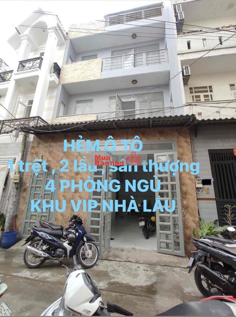 BÁN NHÀ HẺM Ô TÔ THÔNG- NGAY NGUYỄN SƠN TÂN PHÚ-LÊ THÚC HOẠCH-NGANG 6M