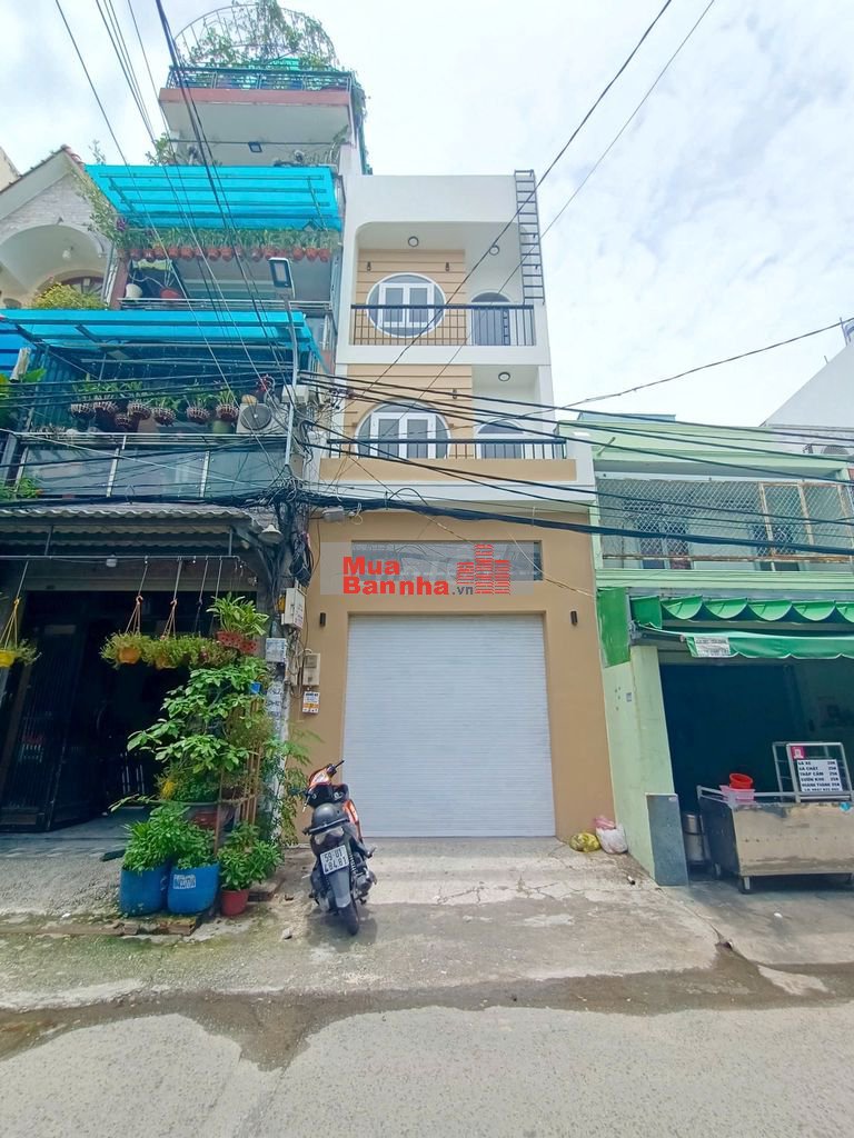 Nhà mặt tiền hẻm vừa ở vừa kinh doanh 822 Hương Lộ 2- 4m*16m- đúc 3tấm