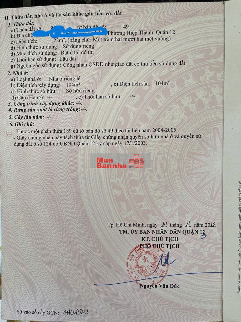 Bán nhà góc 2MT Nguyễn Thị Kiểu ra đường Lê Văn Khương, Quận 12