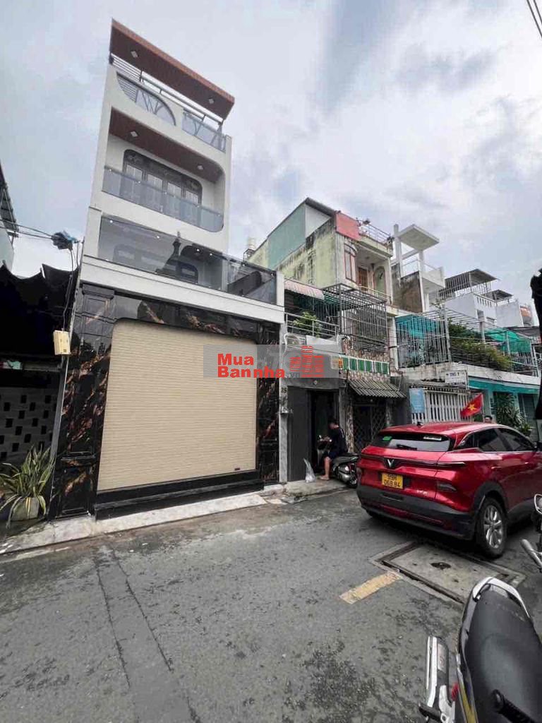 NHÀ MTKD NGAY VÒNG XOAY PHÚ LÂM - HẬU GIANG - BÌNH PHÚ Q6 NHÀ ĐẸP 4 TẨ