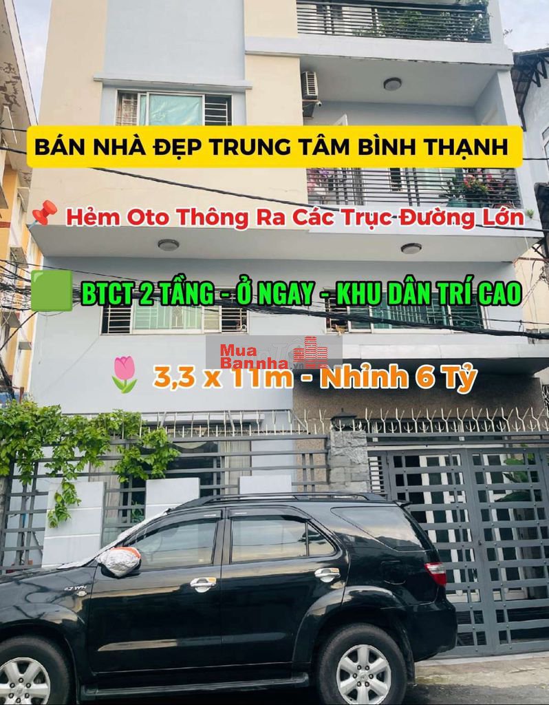 🟩Bán Nhà Hẻm Oto 6m -Hoàng Hoa Thám -BTCT 2 Tầng- DT 15 Triệu / Tháng