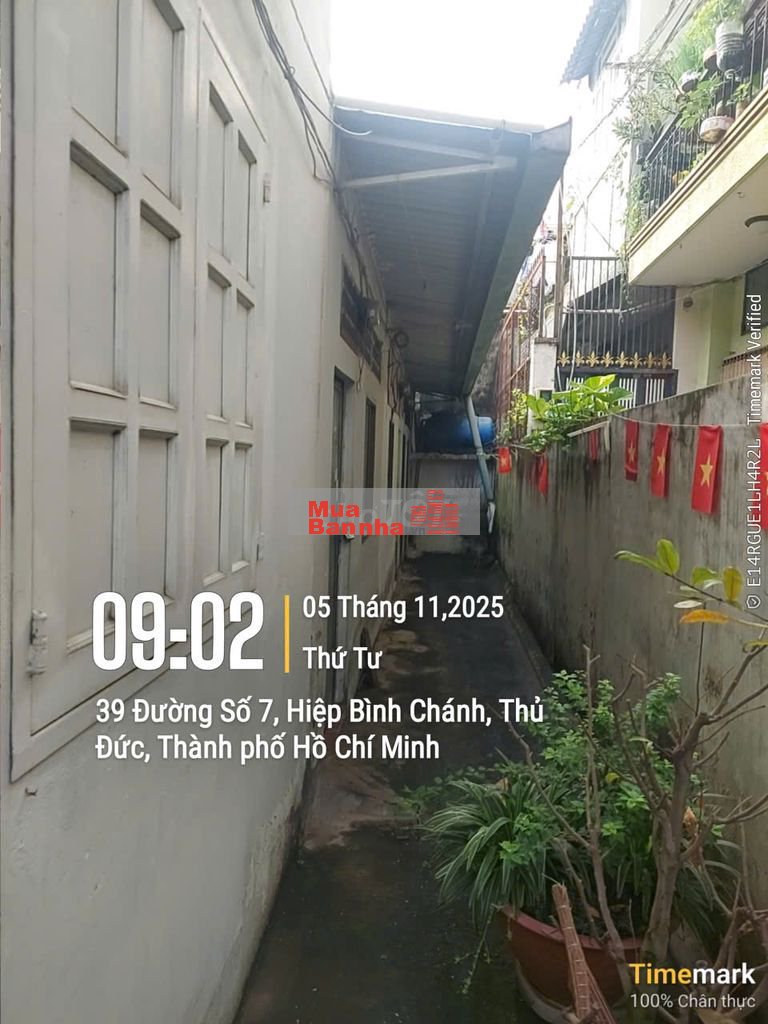 Bán nhà riêng trong ngõ đường số 7 Quốc lộ 13 Hiệp Bình Chánh Thủ Đức