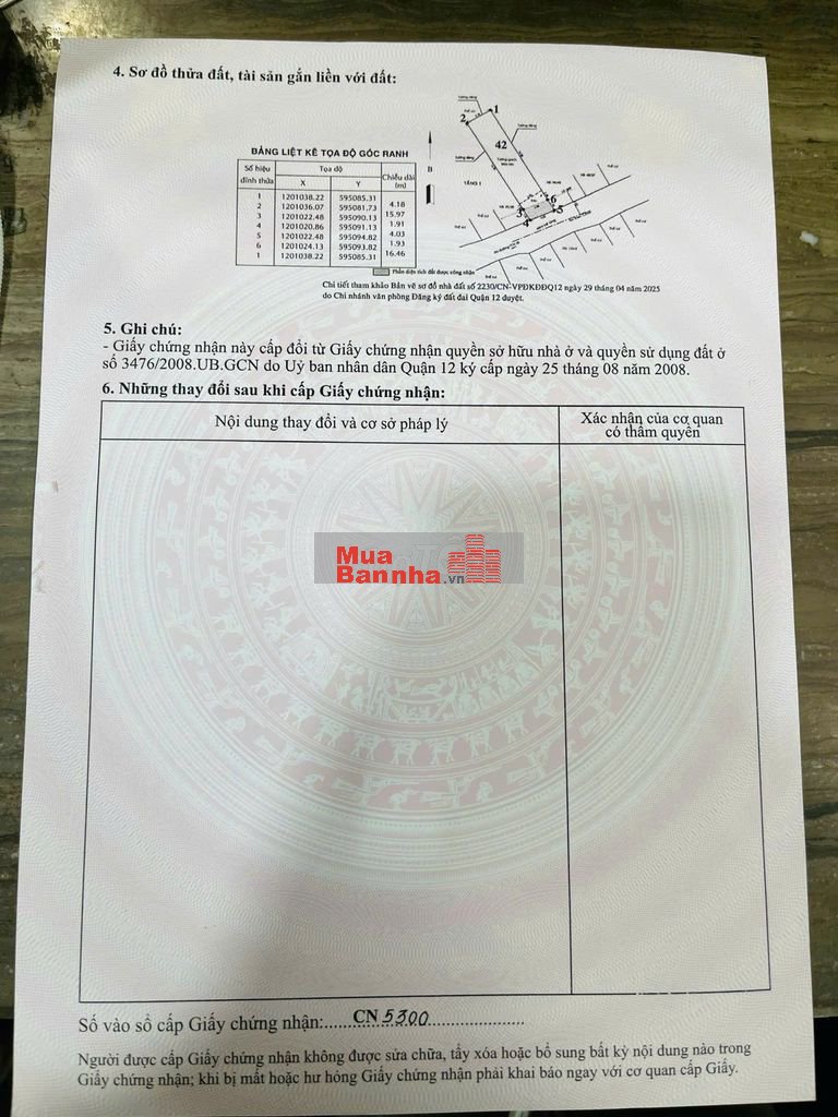 5,2 Tỷ Có Nhà Nở Hậu – Đường Nhựa 6m Thông – Ngay Cầu Vượt Quang Trung