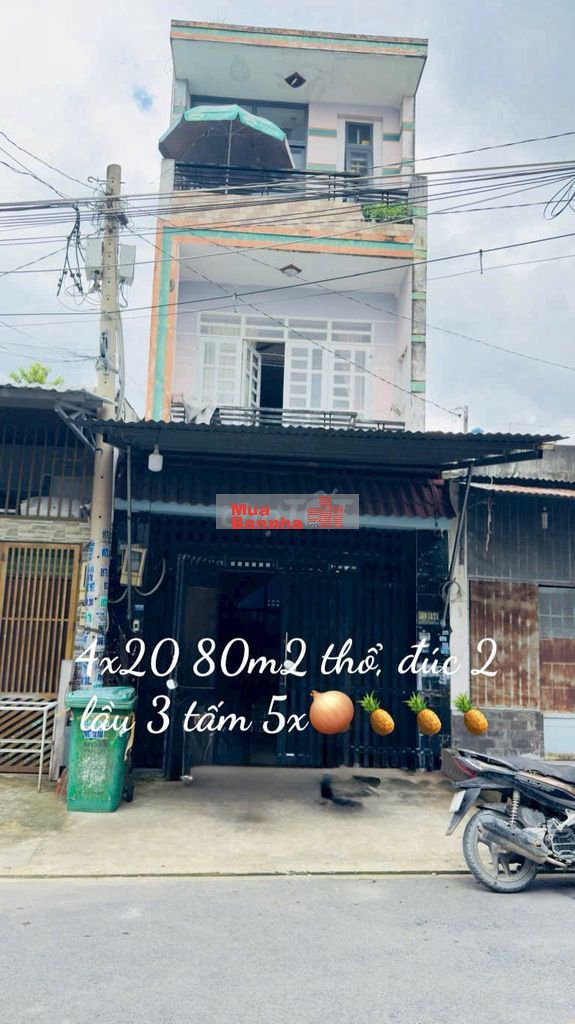 NHÀ ĐƯỜNG 8M TTH21, TÂN THỚI HIỆP, Q.12, 4X20M, 3 TẦNG BTCT, 5,85 TỶ