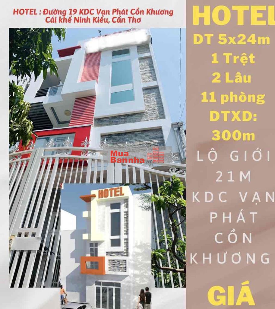 Bán Khách Sạn KDC Vạn Phát , Cồn Phương