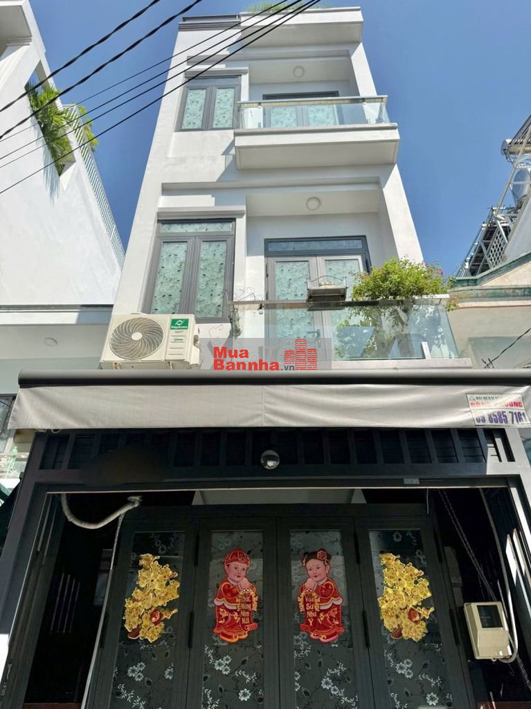 Nhà Đẹp Tân Phú–Chỉ Nhỉnh 5 Tỷ TL–Hẻm Ô Tô–4 Tầng BTCT– DT CN 40m²-4PN