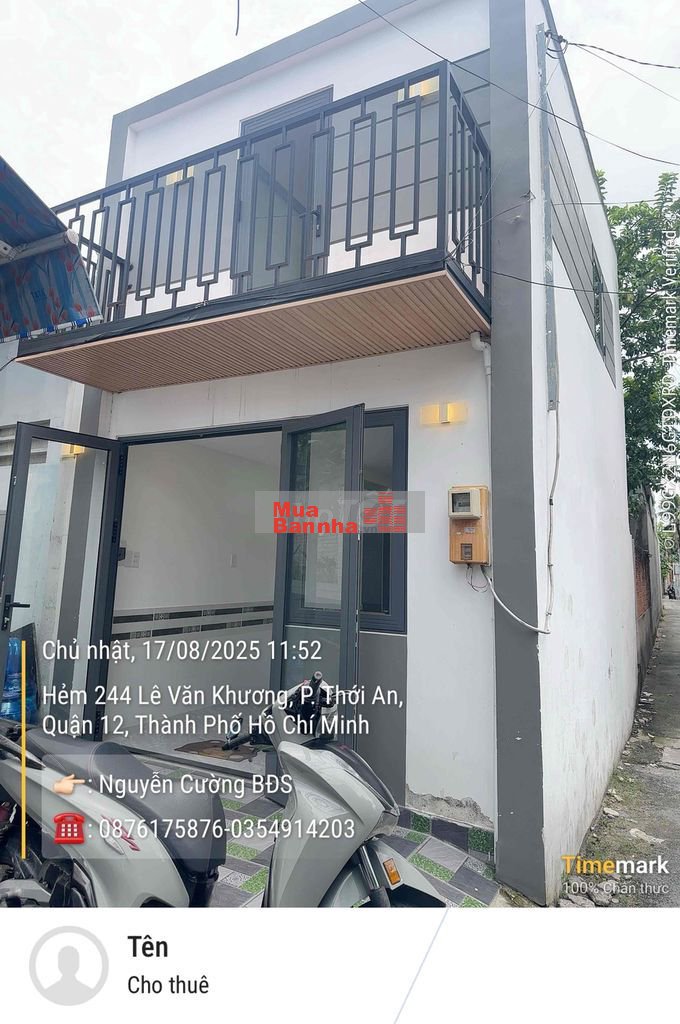 🏡NHÀ CHÍNH CHỦ-3.5mx7m,2 PHÒNG NGỦ HẺM THÔNG RA ĐƯỜNG LÊ VĂN KHƯƠNG 🏡