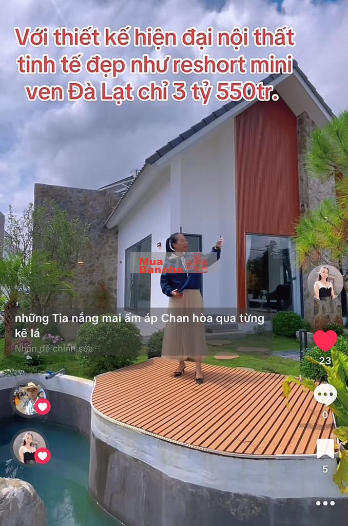 BÁN VILLA NGHỈ DƯỠNG 375m2 VEN ĐÀ LẠT XÁCH VALI VÀO Ở CHỈ 3.55 tỷ