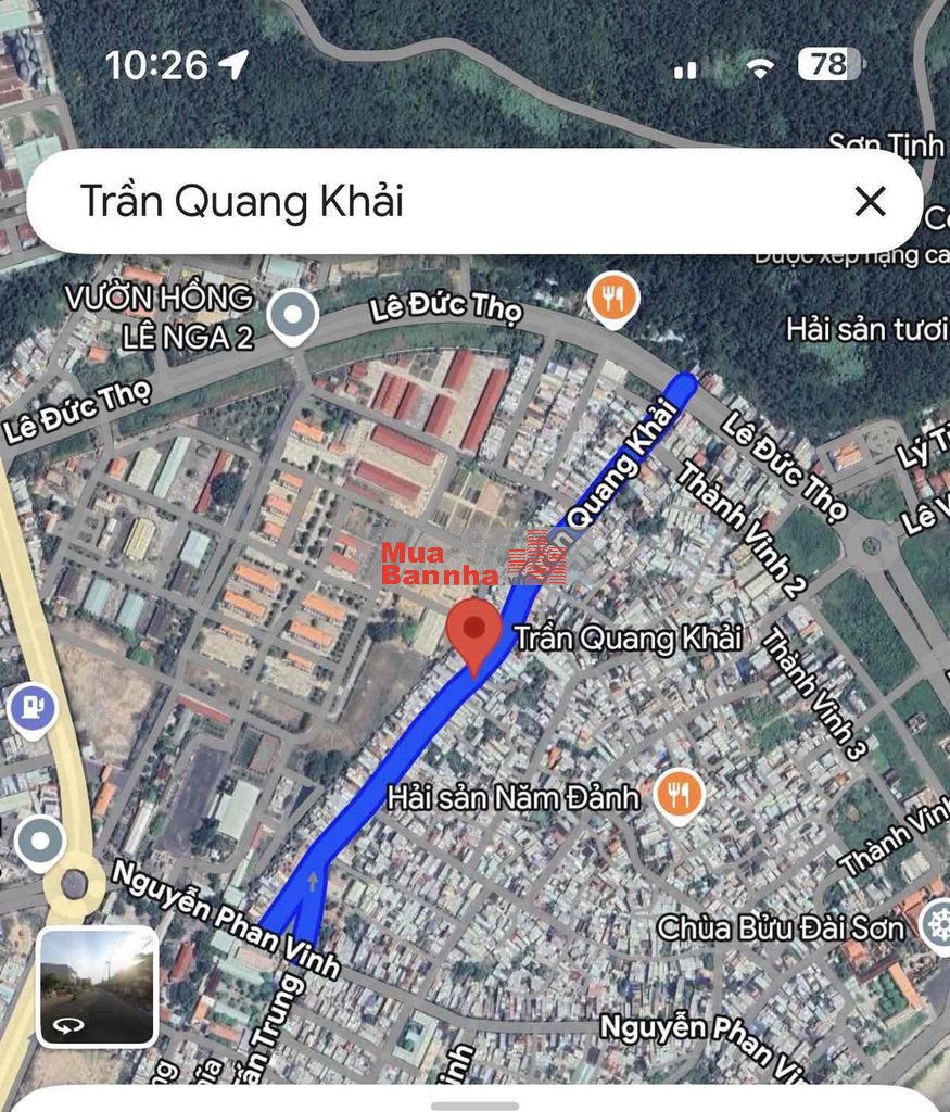 117M2, GẦN BIỂN, ĐẤT VUÔNG TẶNG NHÀ CHỈ 4.250 TRẦN QUANG KHẢI.