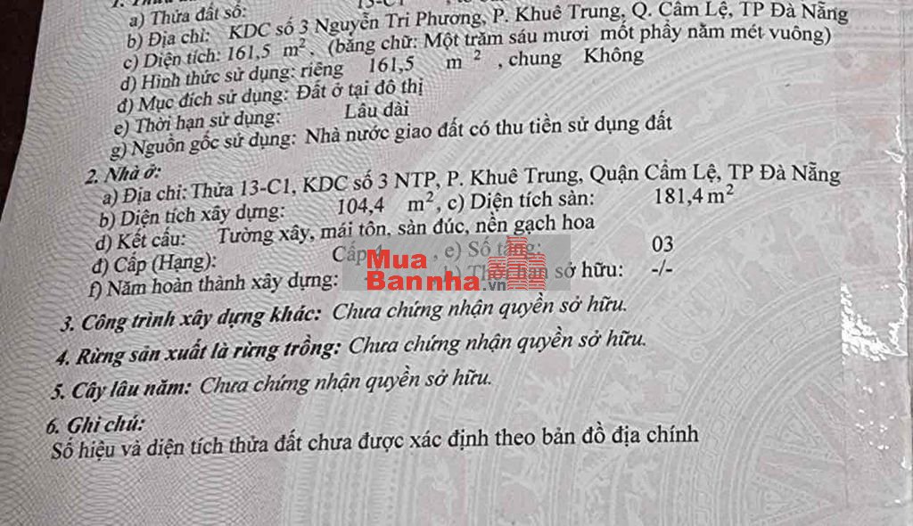 tổng diện tích 161m2. 5m ngang nở hậu 7m20