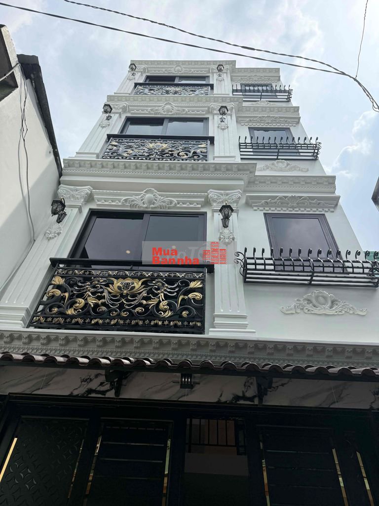 BÁN NHÀ 4 Lầu tuyệt đẹp CAO CẤP Thiết kế cổ điển 26/65 Đường Số 7