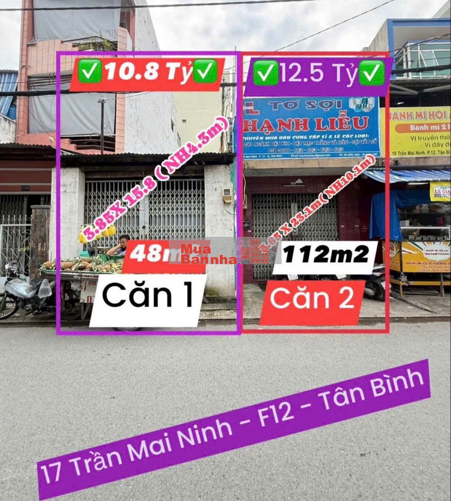 Bán gấp nhà MTKD Trần Mai Nình- Tân Bình.DT 4x16- Nở Hậu 4.3m tài lộc