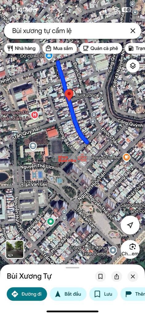 117M2, MẶT TIỀN BÙI XƯƠNG TỰ TẶNG NHÀ GÁC LỬNG CHỈ 5.15 TỶ CẨM LỆ.