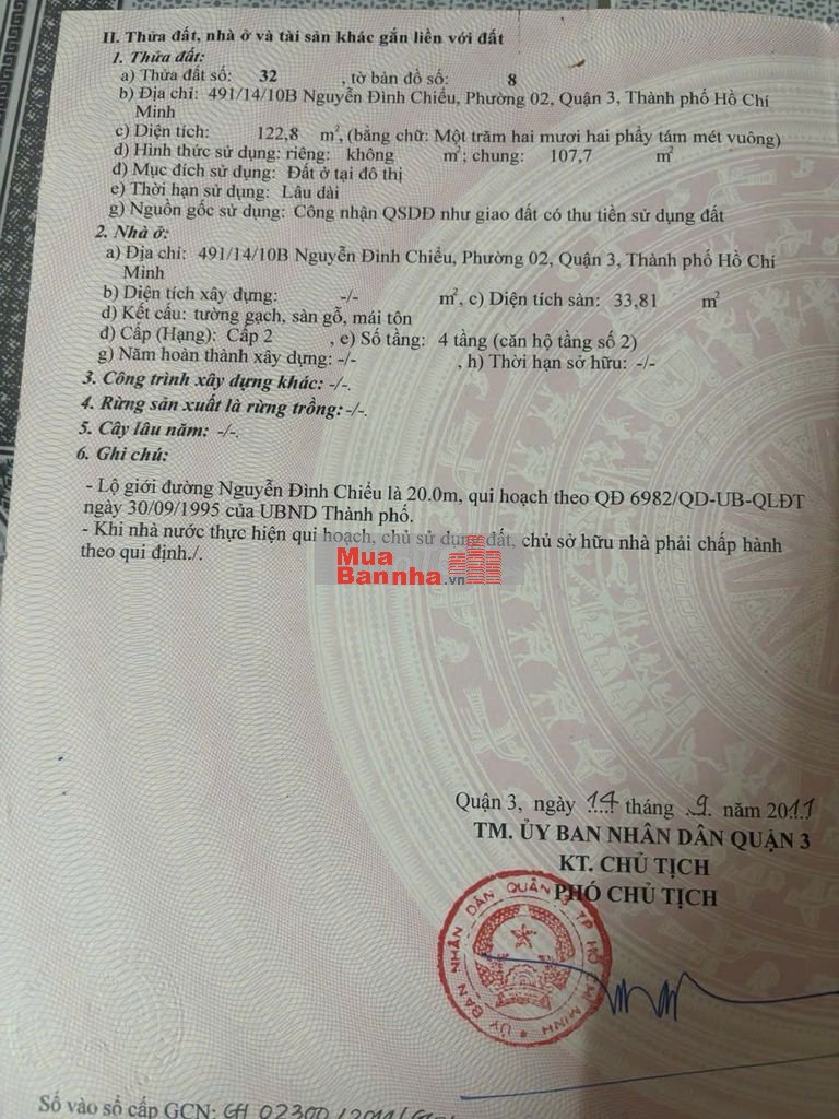 Nhà mặt tiền Nguyễn Đình Chiểu quận 3