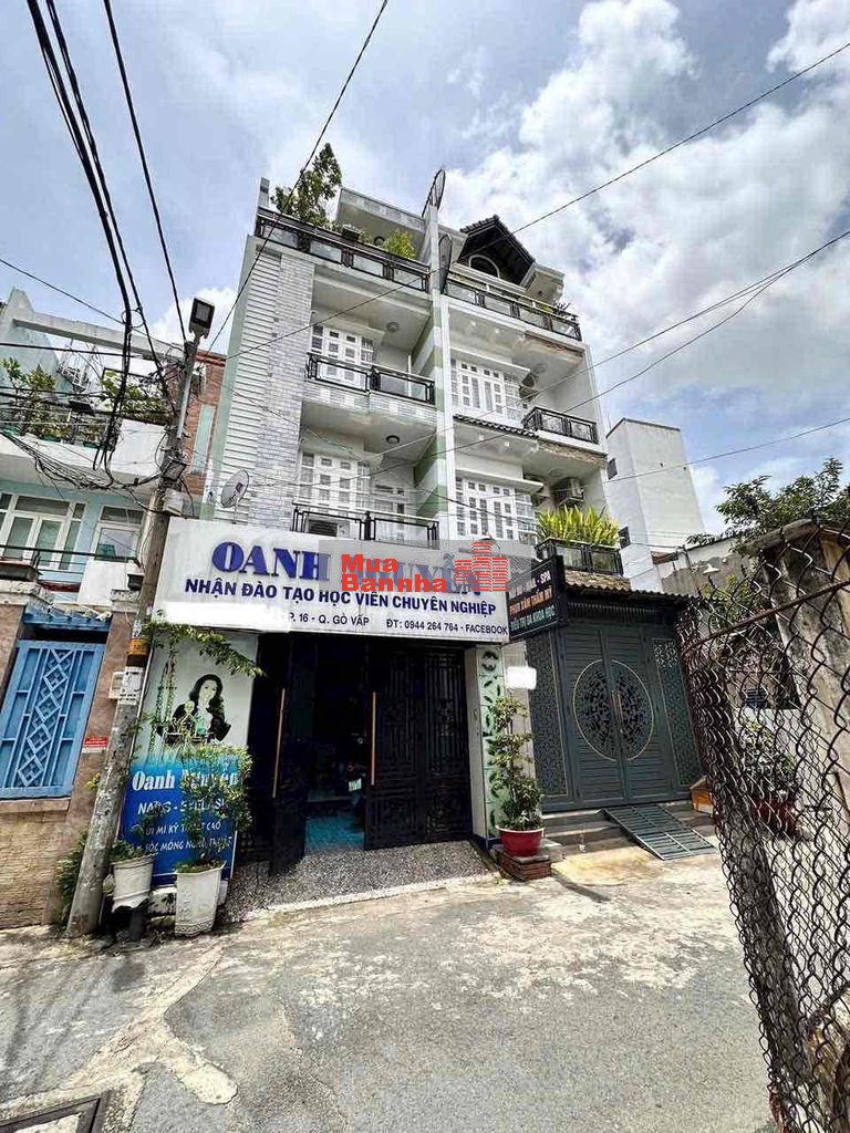 bán nhà hẻm xe hơi,ngang 4,5 xây 4 tầng chỉ 8.2 tỷ,Lê Văn Thọ,Gò Vấp