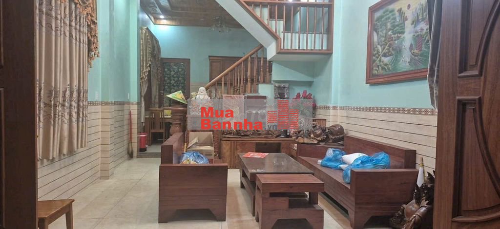 NHÀ MT ĐƯỜNG NHỰA 10M, 95M² (5x19), 2 LẦU 4 PN, AN BÌNH, 5 ĐỒNG TL