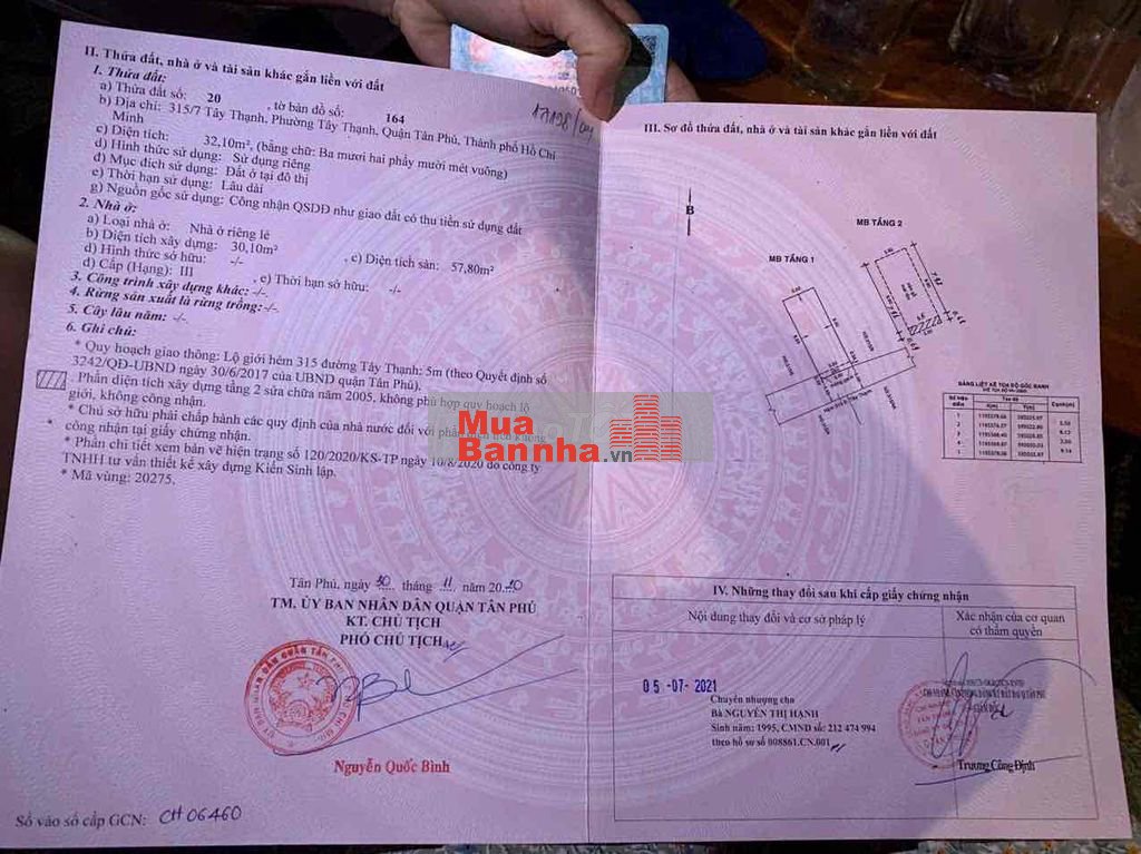 nhà 1/ tây thạnh hàng hiếm 32m2