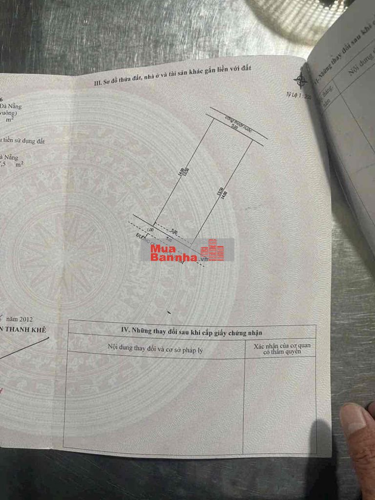 Bán nhà vị trí sát biển Hoà Minh, dt 70m2 giá 4.65 Tỷ