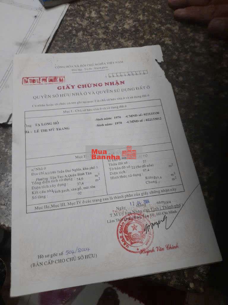 Nhà 1 trệt 1 lửng 1 lầu.SHR.