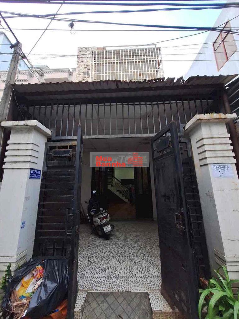 Nhà 1 Lầu, 4,1M x 15M. Hẻm 5M, Đúc Kiên Cố 1 Lầu. Gần HT City