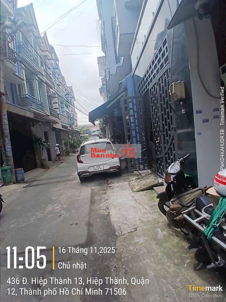 Nhà cần bán gấp hiệp thành 13 quận 12 DT 4x13 kết cầu 3 lầu 4pn4wc